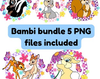Bambi png bundle 5 png images included, digital download, transparent background