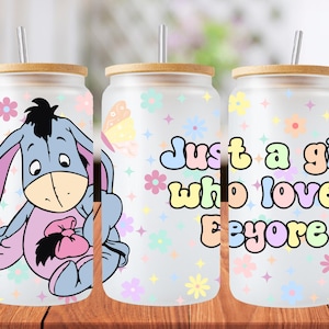 16oz Winnie the Pooh libbey glass can wrap, 1 png file. bright colourful. Digital down load no physical item will be sent