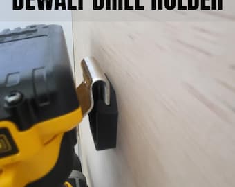 4x DeWalt borrhållare för väggmontering, väggfäste för sladdlös borrmaskin, verktygsorganisatör för garage och verkstad