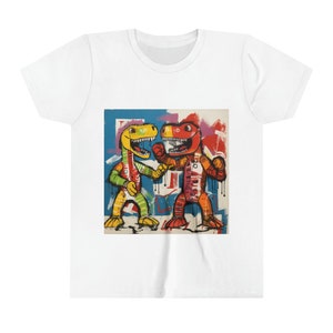 Bold Dinosaur Childrens TShirt | Paint Style Dinosaurs | Fun Dinosaur Design | Quirky Dinosaur Apparel | Dinosaur Art Kids TShirt