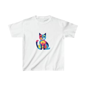Diseño de animales coloridos / Estampado animal vibrante / Ropa para niños / Camiseta divertida y colorida / Ropa para niños con temática de animales