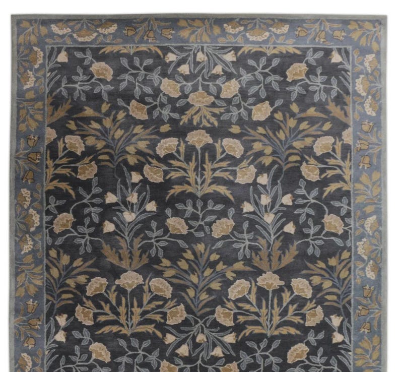Adeline Rug Adeline Wool Area Rug, Hand Tufted Oriental Ottoman Style Carpet - Etsy