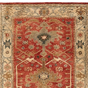 Channing Red PB Traditional Oriental Handmade Tufted 100% Woolen Area Rugs And Carpet