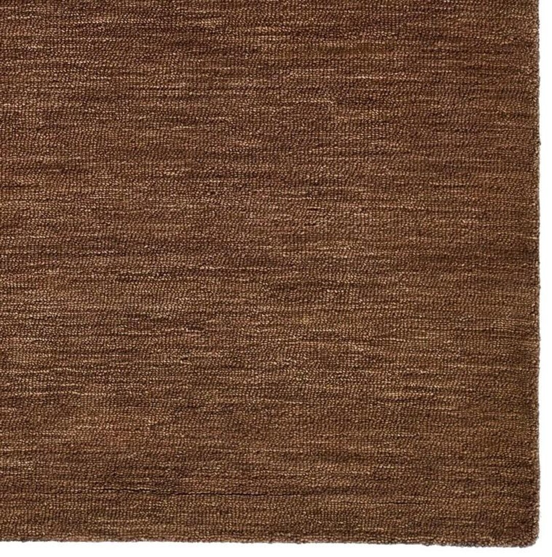 Hand Tufted Brown Area Rug – Mid Century Modern, Minimalist Plush Rug ...
