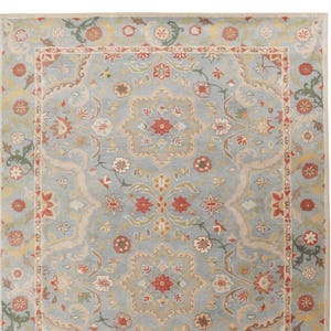 Leslie Porcelain Multi BD Traditional Oriental Handmade Tufted 100% Woolen Area Rugs And Carpets