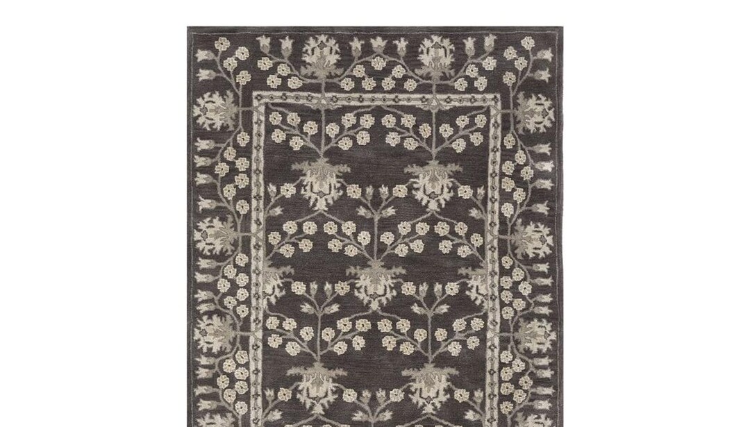 Kennedy Rugs Kennedy Charcoal PB Traditional Oriental Handmade Tufted 100% Woolen ...
