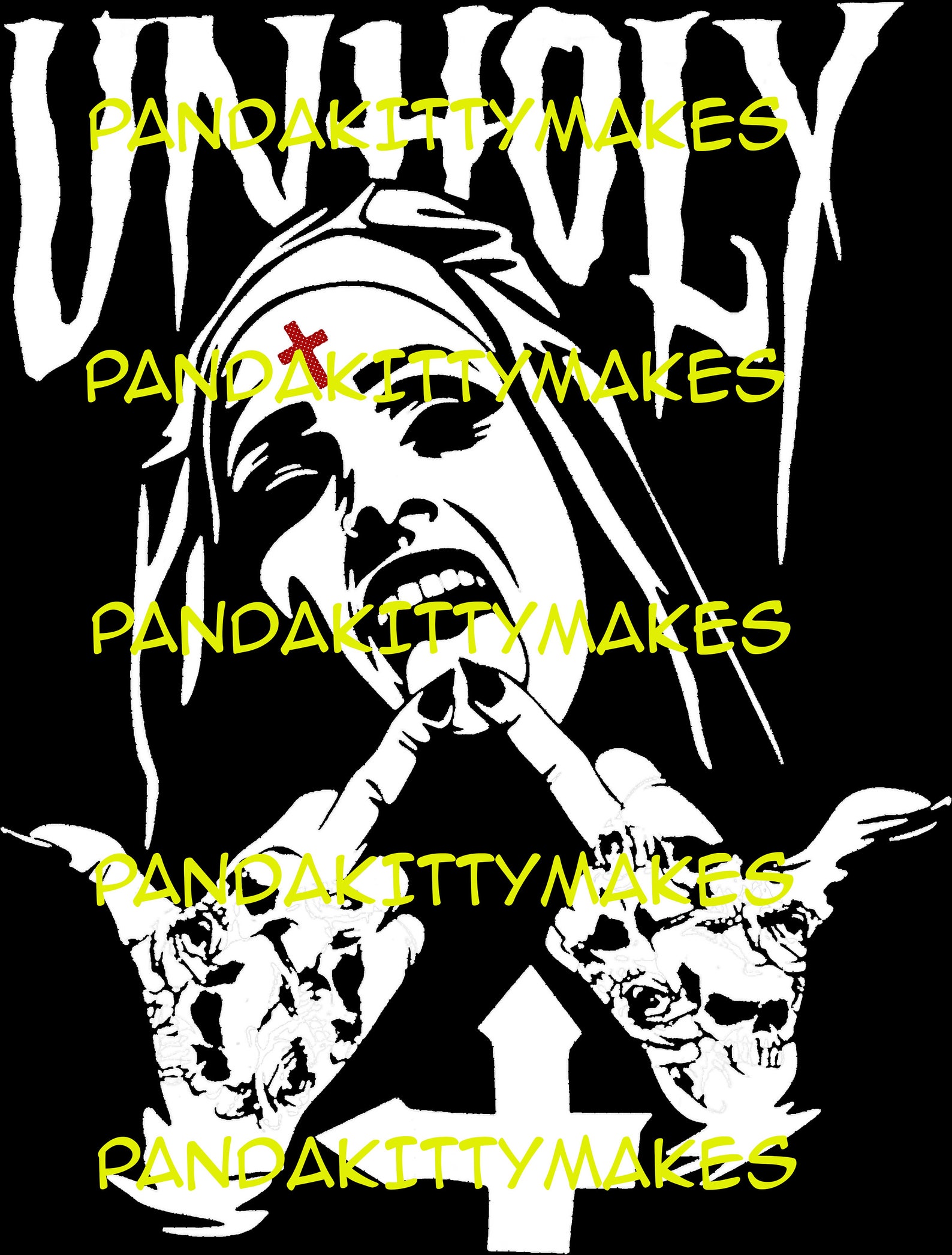 Unholy Nun SVG Cut File for Use With Cricut Machines - Etsy Australia