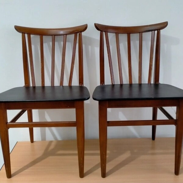 Leather Dining Chairs Etsy UK