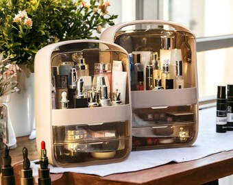 Bureau Make-up Organizer Box Grote Capaciteit Cosmetische Sieraden Opberglade Badkamer Kaptafel Diversen Container, Cosmetische Organizer