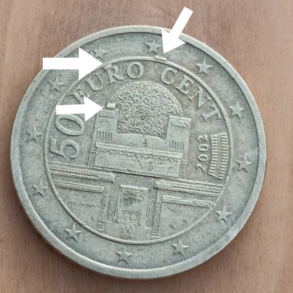 Coin 50 cent euro 2002 Austria