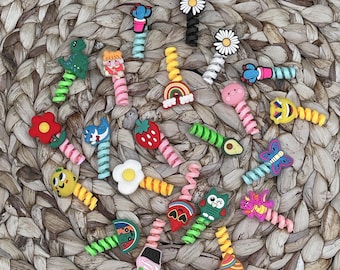 8pc Cute Character Cable Saver/Spiral Tube Protector