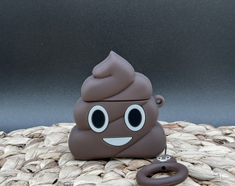 Poop Emoji 3D AirPod Case Cover Gen 1/2