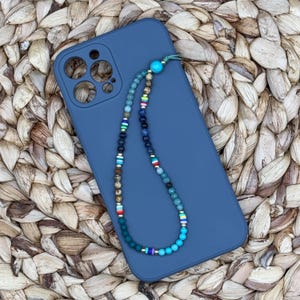 Boho Turquoise Beaded Phone Strap/Wristlets