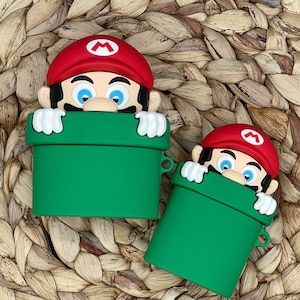 Funda para AirPods 3D de Mario de Mario Bros.