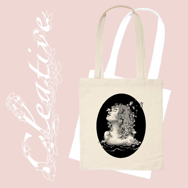 Tote bag femme papillon