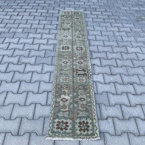 Alfombra de pasillo multicolor de patchwork de 2 x 8 pies, hecha a mano, estilo turco vintage, tejida a mano, ideal para pasillos y decoración de cocina estilo boho.