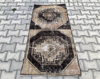 2x5, Sun Faded Rug, Handmade Rug, Turkish Accent Rug, Home Decor Rug, Bohemian Decor Rug, Medium Rug, 2x5 Accent Rug, Natural Rug, 2x5 Rug
