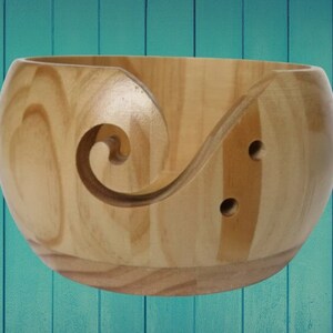 Wooden Yarn Bowl Crochet Organizer Storage Holder Non Slip Eco-friendly New Handmade DIY For Knitting Crochet Skeins 2