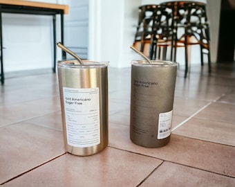 Edelstahl-Kaffeetasse Thermoskanne Doppelwandige Isolierflasche Isoliertasse Tragbare Eis Amerikanische Kaffeetasse Wasserflasche