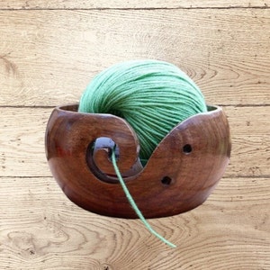 Wooden Yarn Bowl Crochet Organizer Storage Holder Non Slip Eco-friendly New Handmade DIY For Knitting Crochet Skeins zdjęcie 1