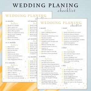 Digital Wedding Checklist, Photography Shot list, Wedding planning printable, Planning checklist, Wedding planner, Wedding Day template