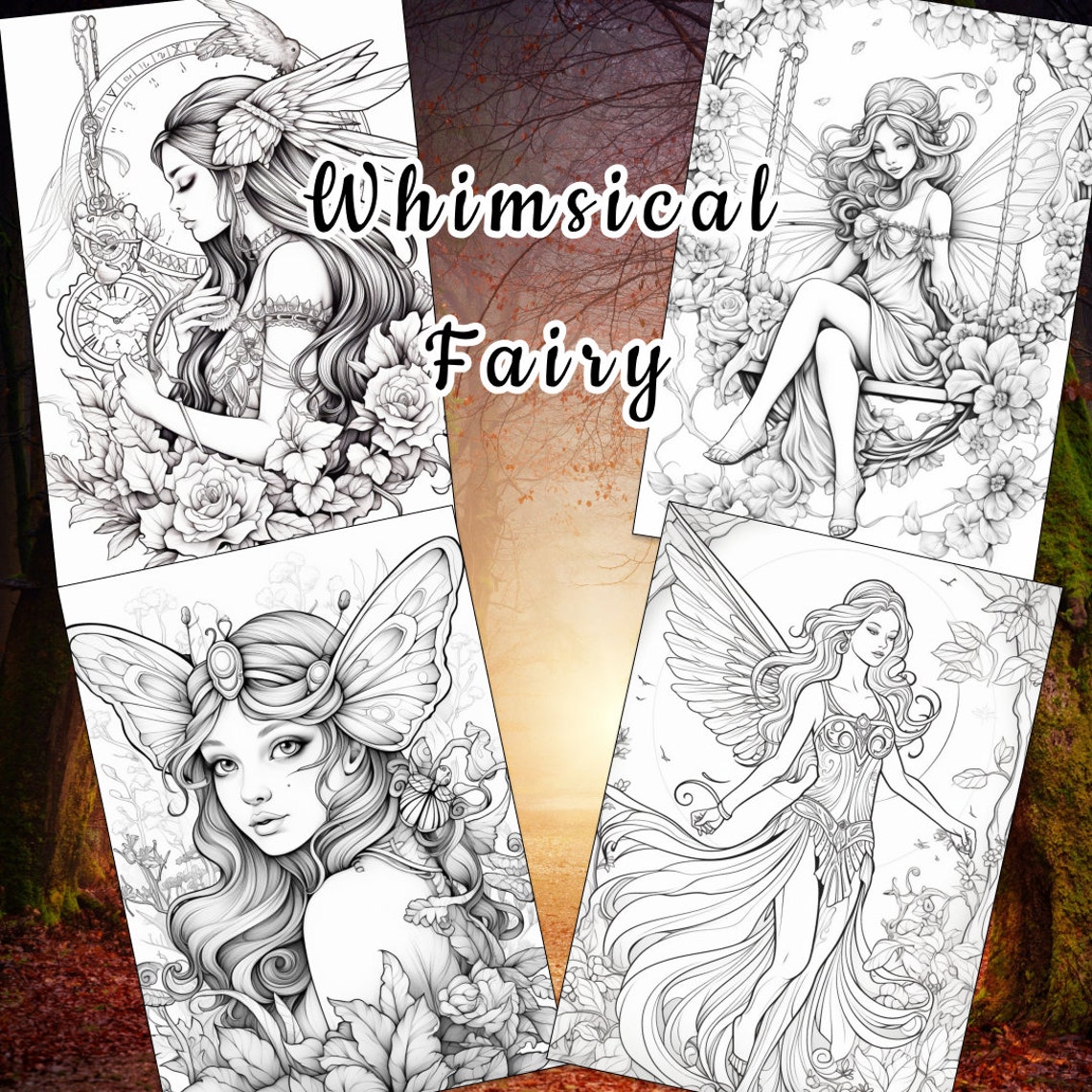 35 Fairy Coloring Book, Fairy Coloring Pages, Fantasy, Fairy Coloring ...