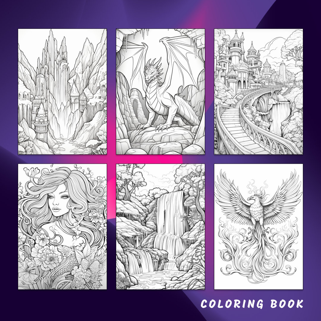 30 Mystical World Coloring Page, Legends Coloring, Fantasy Coloring ...