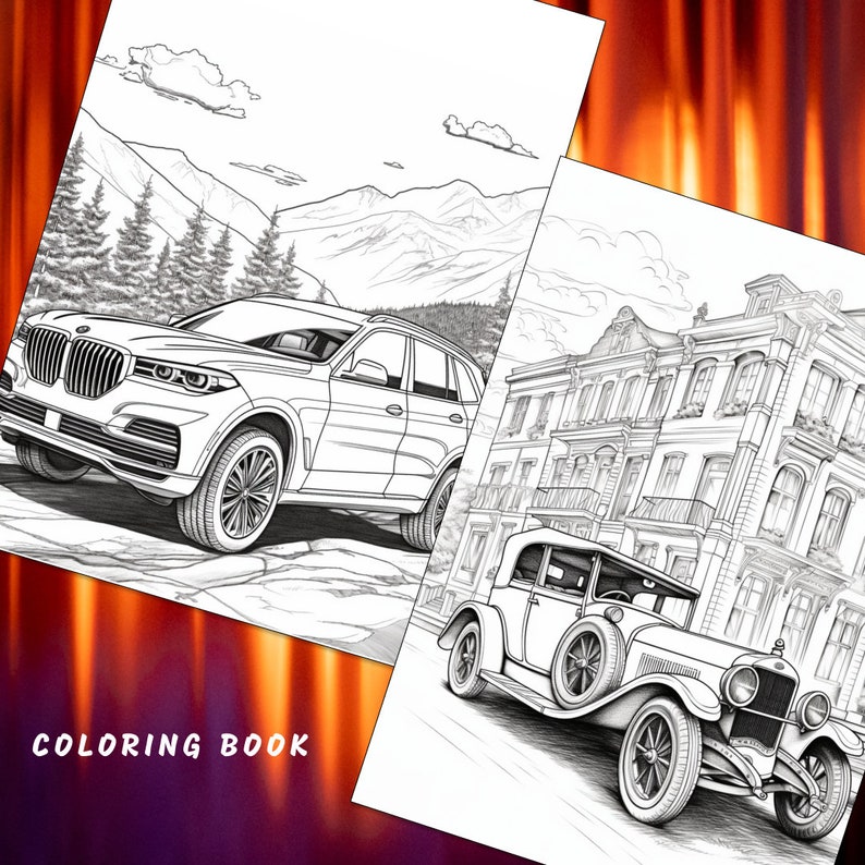 33 Car Coloring Book, Car Coloring Page, Car Coloring, Auto Coloring