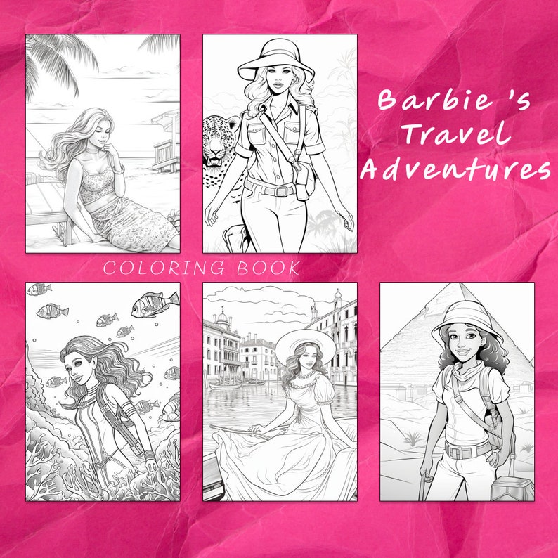 24 Barbie Style Coloring Page, Barbie Coloring Book, Coloring Book