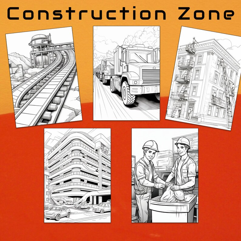 30 Car Coloring Book, Car Coloring Page, Car Coloring, Construction