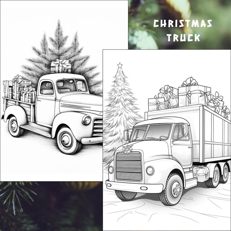 32 Christmas Truck Coloring Page, Christmas Coloring, Truck Coloring ...