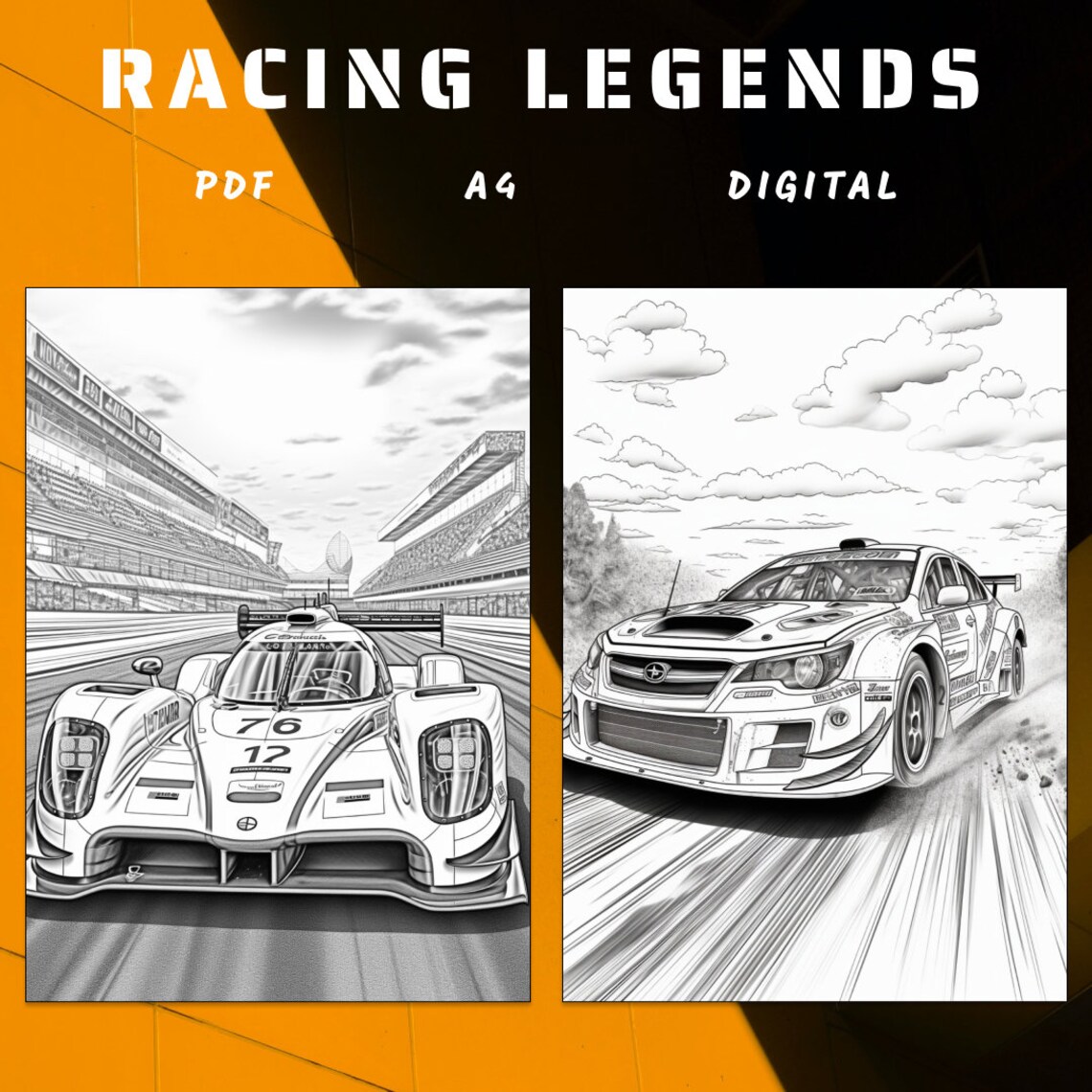 30 Car Coloring Book Car Coloring Page Car Coloring Auto - Etsy