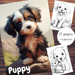Puede incluir: Un libro para colorear con un lindo cachorro en la portada. El libro tiene 27 p&aacute;ginas m&aacute;s una portada.