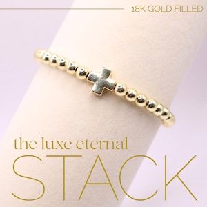 Dainty Gold Cross Bracelet - Minimalist - Baptism Jewelry
