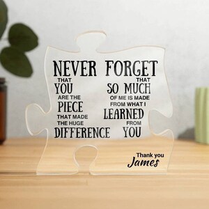 Personalized Boss leaving, teacher appreciation gift, goodbye gift for coworker , mentor gift, teacher goodbye gift