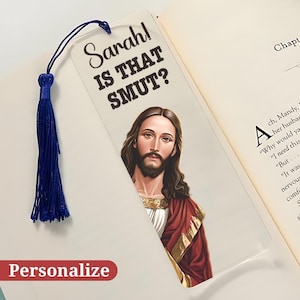 Personalized Smut bookmark for smut lover Christmas gift, dark romance reader book mark, spicy reader book mark gift, bookish smut gift