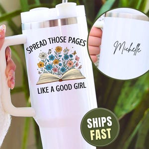 Personalized Smut Tumbler for smut lover gift, dark romance reader cup, spicy reader gift, bookish booktok smut gift, 40 oz travel mug