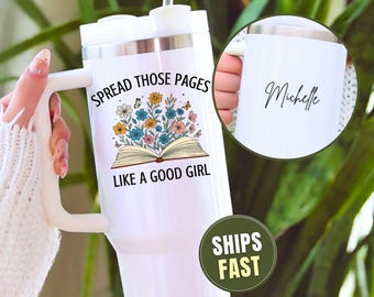 Personalized Smut Tumbler for smut lover gift, dark romance reader cup, spicy reader gift, bookish booktok smut gift, 40 oz travel mug