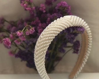 Corona da tiara nuziale splendente per il giorno del matrimonio - Copricapo da sposa con perle scintillanti
