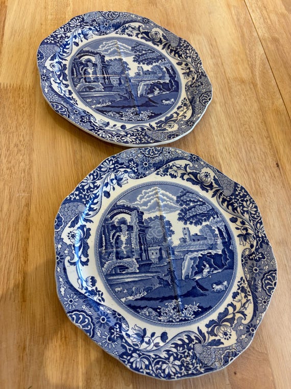 スポード　ブルーイタリアン　サンドイッチプレート　1枚　角皿　長方形 スポード ブルーイタリアン サンドイッチプレート 1枚 角皿 長方形