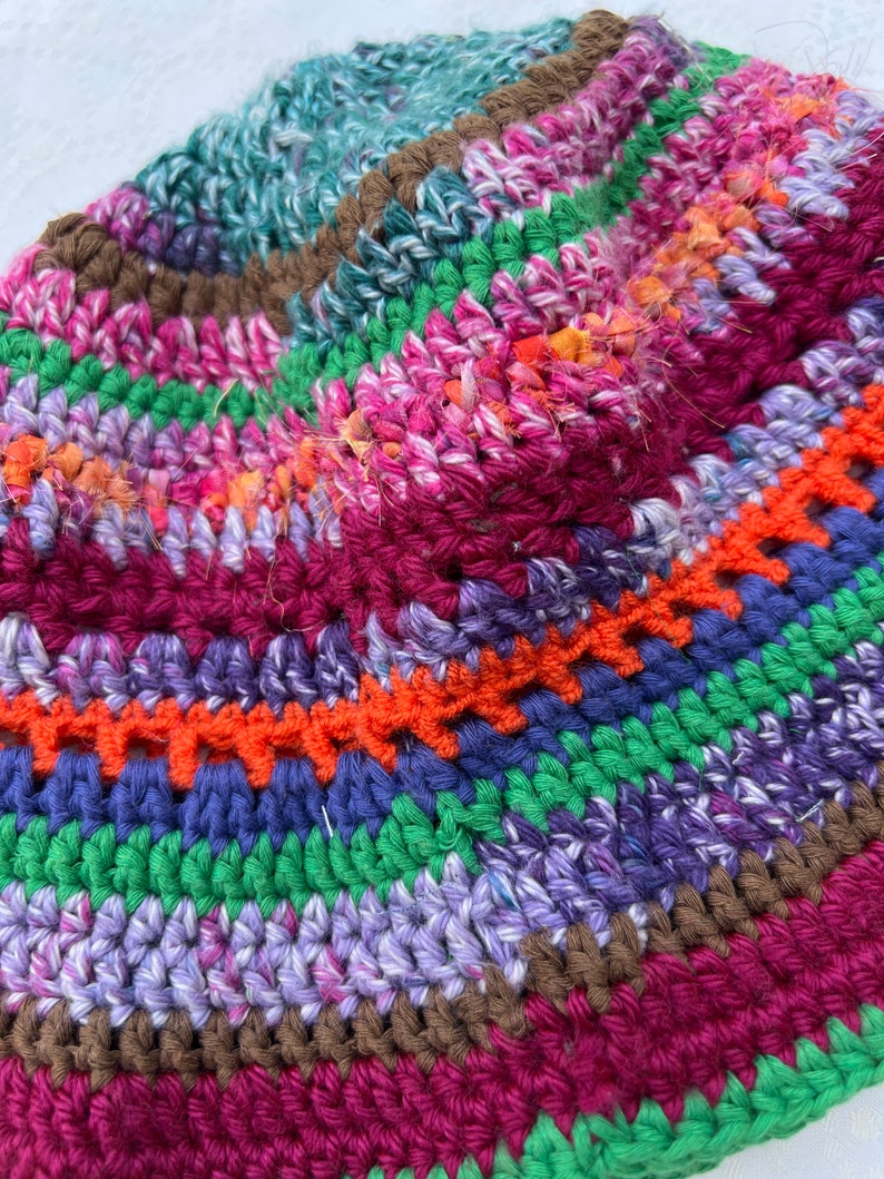 Colorful Knit bucket hat gift image 6