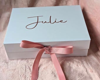 A5 Medium Gift Box | Magnetic Ribbon Close Gift Box | Bridesmaid Proposal Box | A5, A4 and A3 Gift Boxes | Personalised Gift Box | DIY Gifts