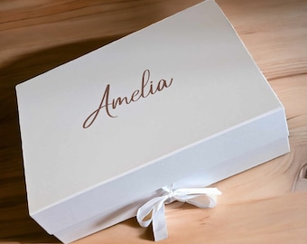 A4 Large Gift Box | Magnetic Ribbon Close Gift Box | Bridesmaid Proposal Box | A4 and A3 Gift Boxes | Personalised Gift Box | DIY Gifts