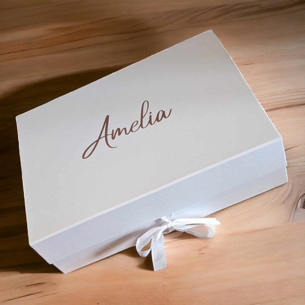 Extra Large Gift Box | Magnetic Ribbon Close Gift Box | Bridesmaid Proposal Box | A3 Gift Boxes | Personalised Gift Box | DIY Gifts