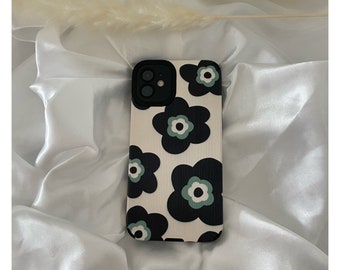 Florale Handyhülle, Handyhülle mit Blumen, Handyhülle für iPhone 7,8,X,XS,XR,11,12,13,14, Niedliche Handyhülle, Kawaii Handyhülle