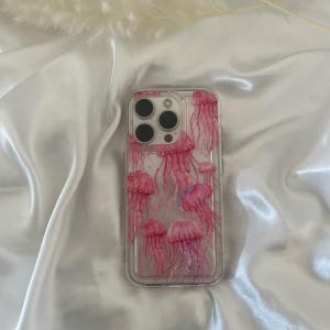 Jellyfish phone case, summer phone case, phone case for iPhone 7, 8, X, XS, XR, 11, 12, 13, 14, Ibiza style phone case, beach phone case image 8