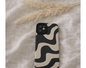 Animal print phone case, zebra stripe phone case, phone case for iPhone 7, 8, X, XS, XR, 11, 12, 13, 14, kawaii phone case, cute phone case