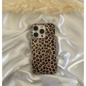 Leoparden Handyhülle, Handyhülle Leo Print, Handyhülle für iPhone 7,8,X,XS,XR,11,12,13,14, Niedliche Handyhülle, Animalprint Handyhülle