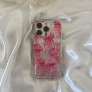Jellyfish phone case, summer phone case, phone case for iPhone 7, 8, X, XS, XR, 11, 12, 13, 14, Ibiza style phone case, beach phone case image 6