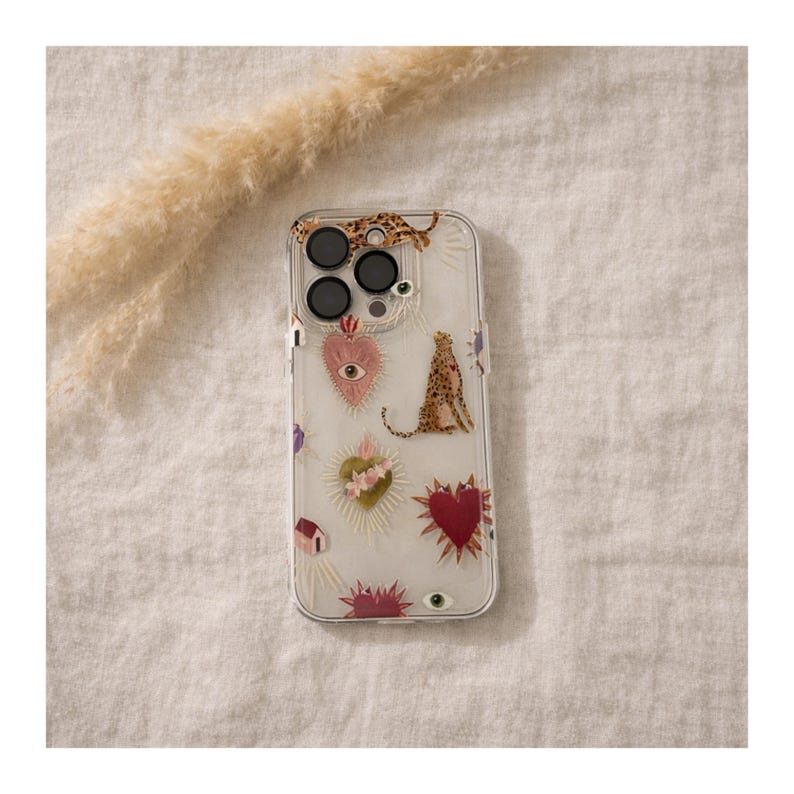 Trendy phone case, patterned phone case, phone case for iPhone 11, 12, 13, 14, 15, 16, 17. Cute phone case, flirty aesthetic, Stockholm. image 1
